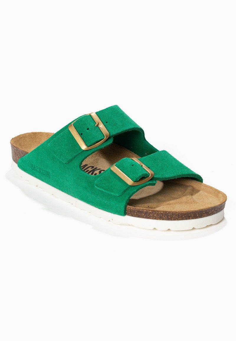 Sandales-Bali-Vert-En-Cuir-Suédé-Femme-Backsun