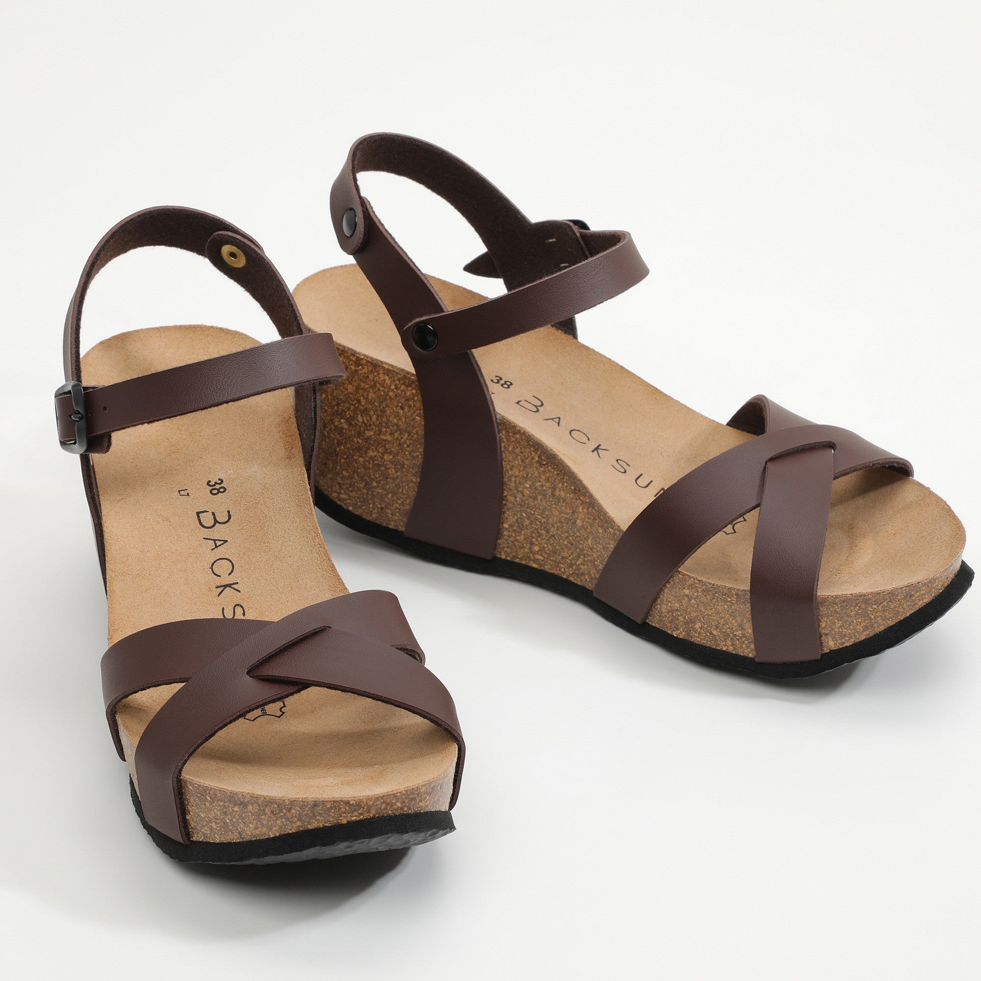 Sandales-Hanoi-Compensées-et-semi-compensées-Marron-Femme-Backsun
