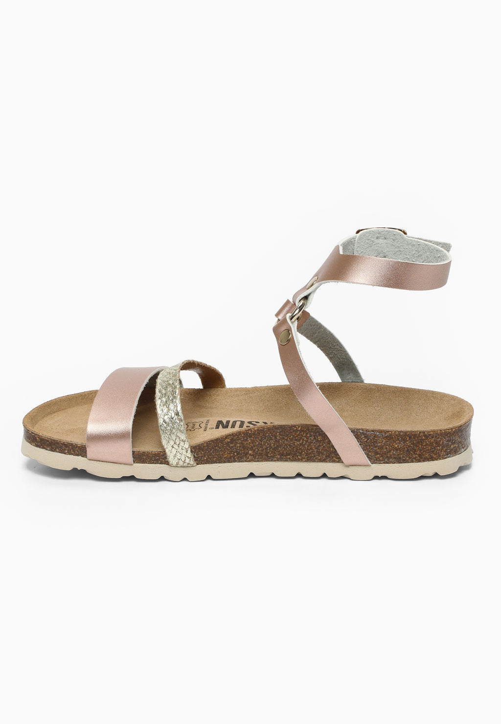 Sandales Multi-Brides Cotina Rose Doré
