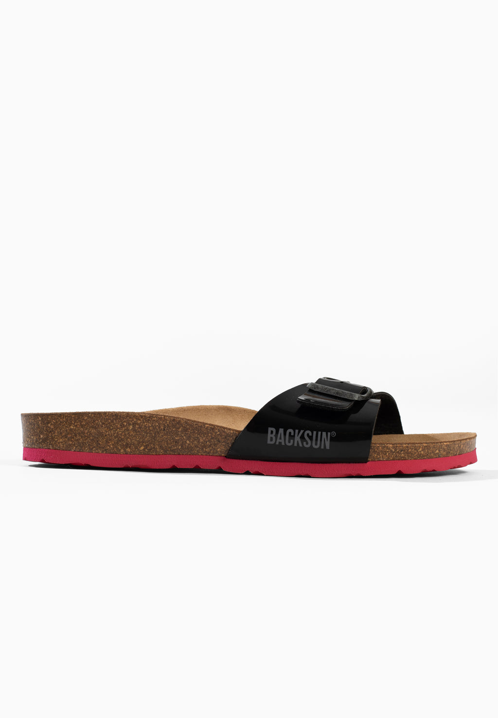 Paris Black 1 Strap Sandals