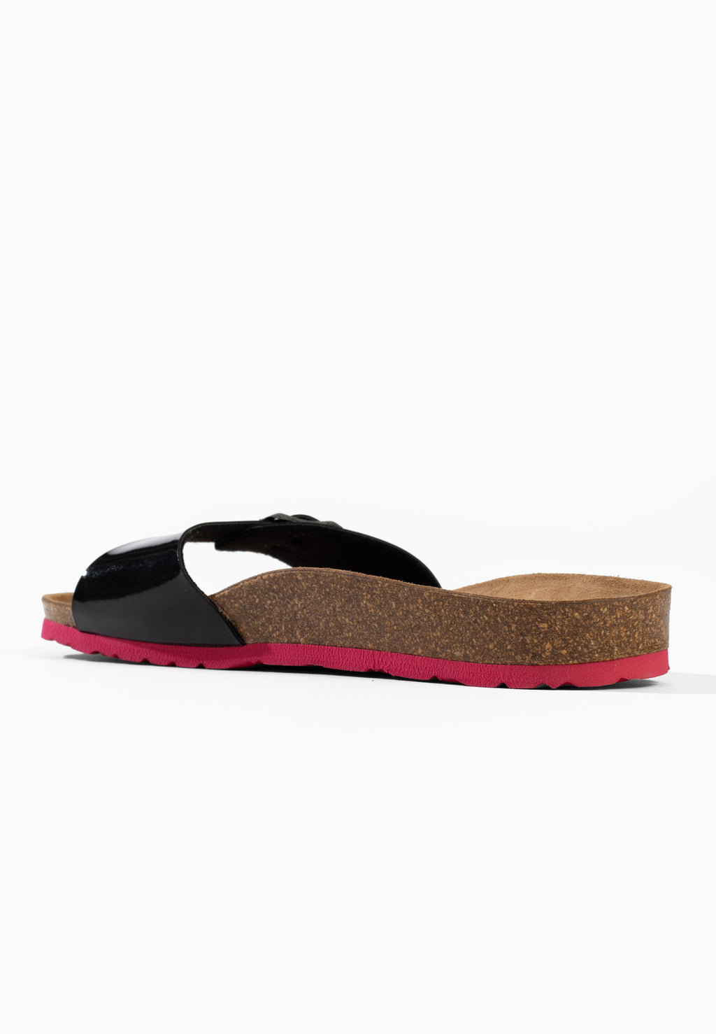 Paris Black 1 Strap Sandals