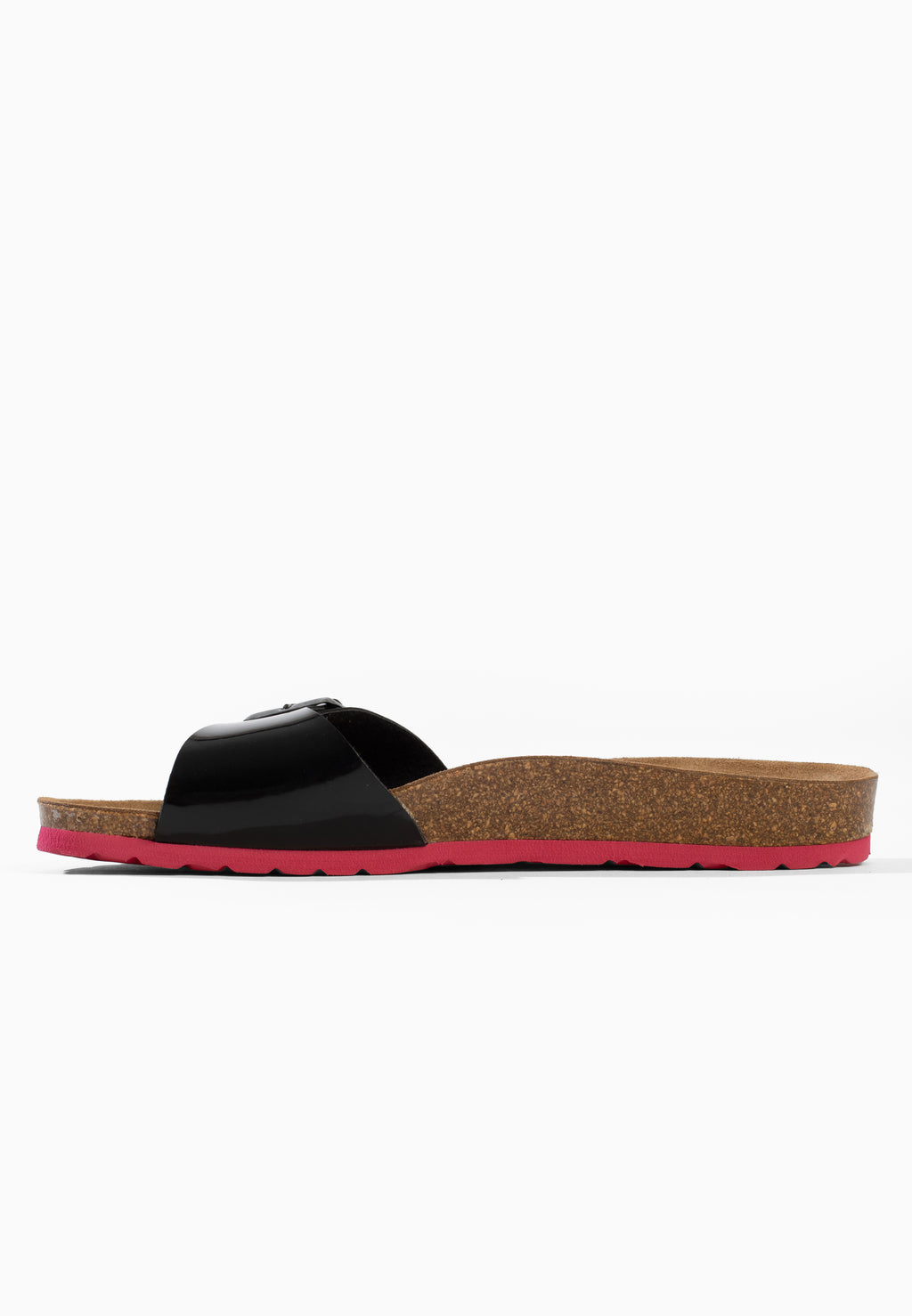 Paris Black 1 Strap Sandals