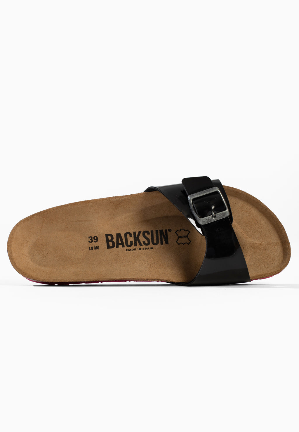 Paris Black 1 Strap Sandals