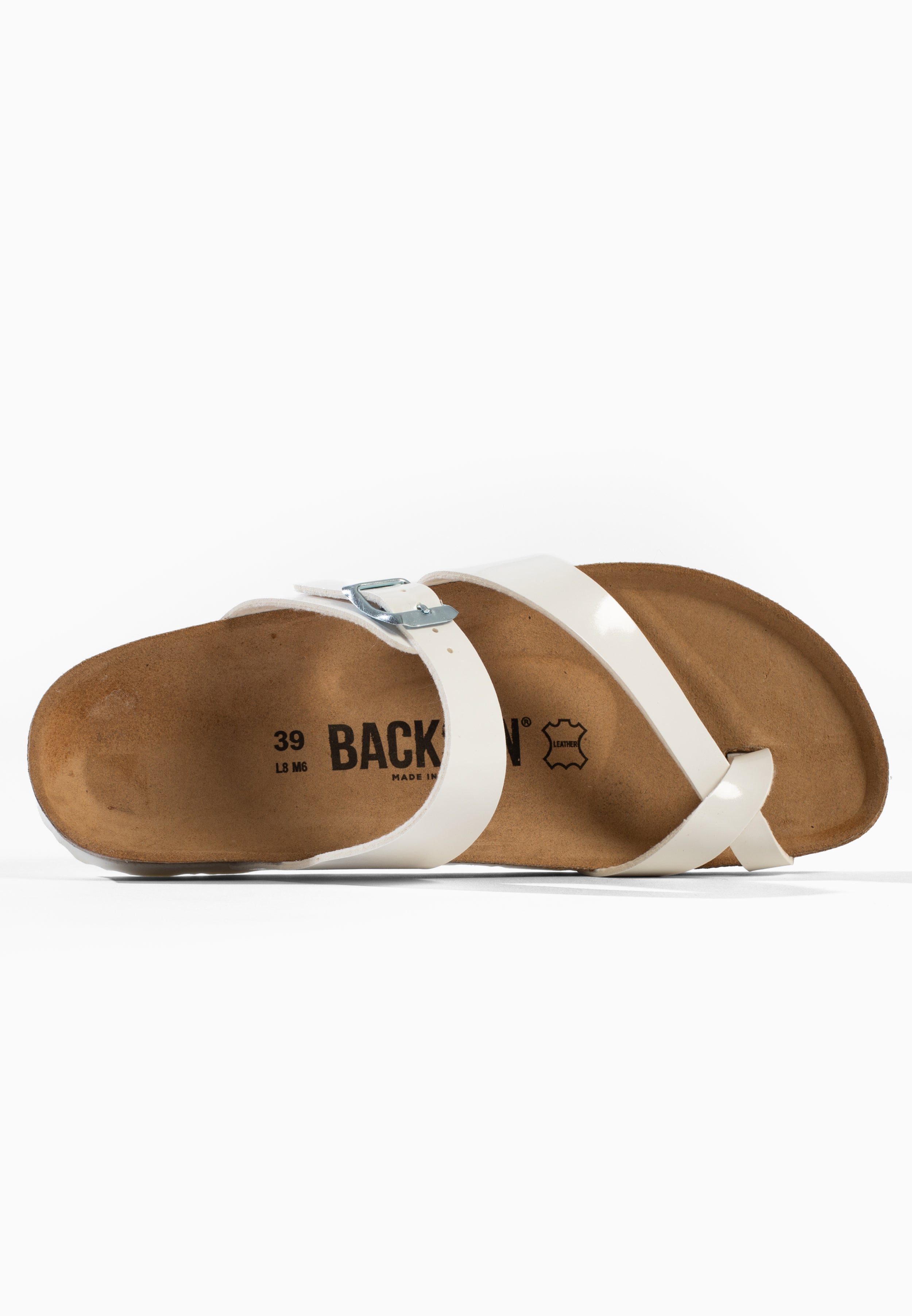 Sandales Barcelone à entre-doigts Blanc