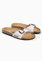 Sandales 1 Bride Paris Blanc et Multicolore