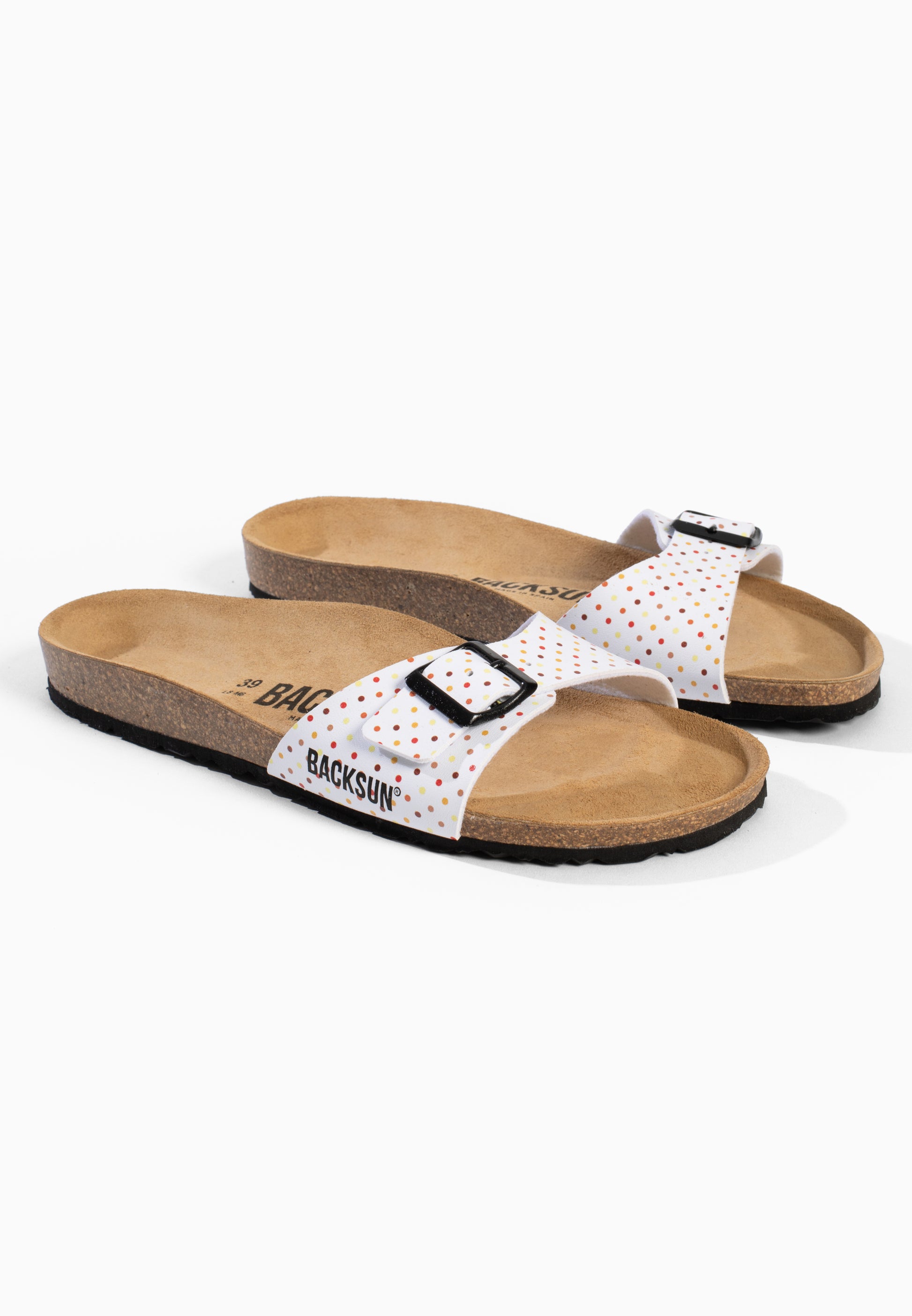 Sandales 1 Bride Paris Blanc et Multicolore