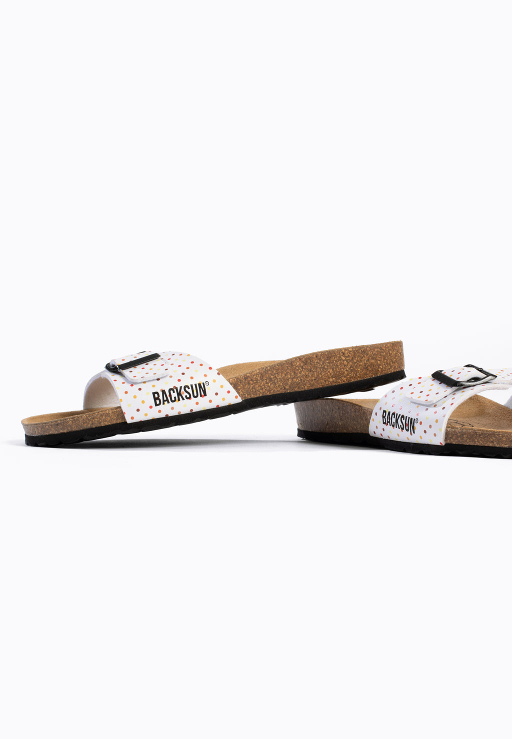Sandales 1 Bride Paris Blanc et Multicolore