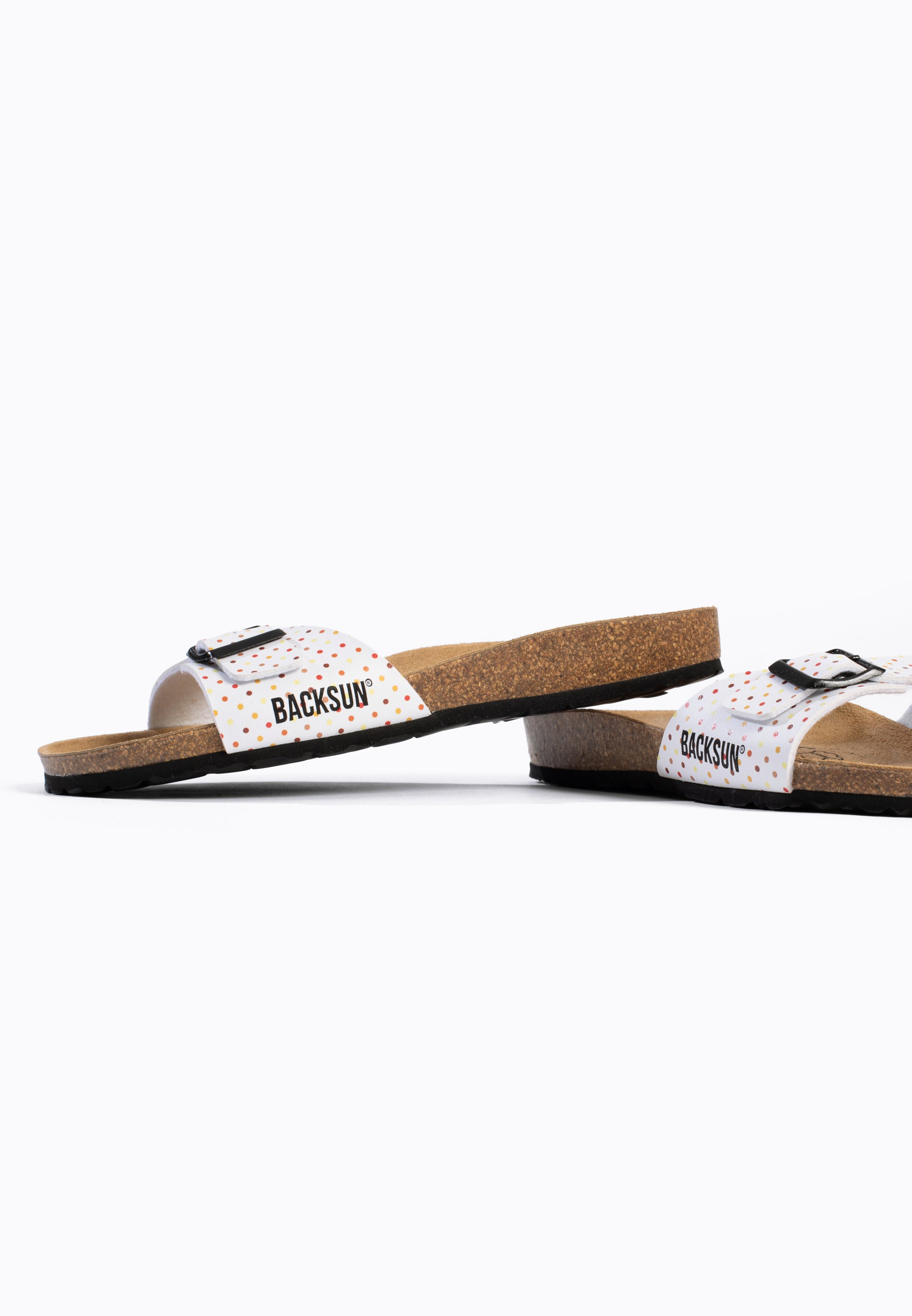 Sandales 1 Bride Paris Blanc et Multicolore