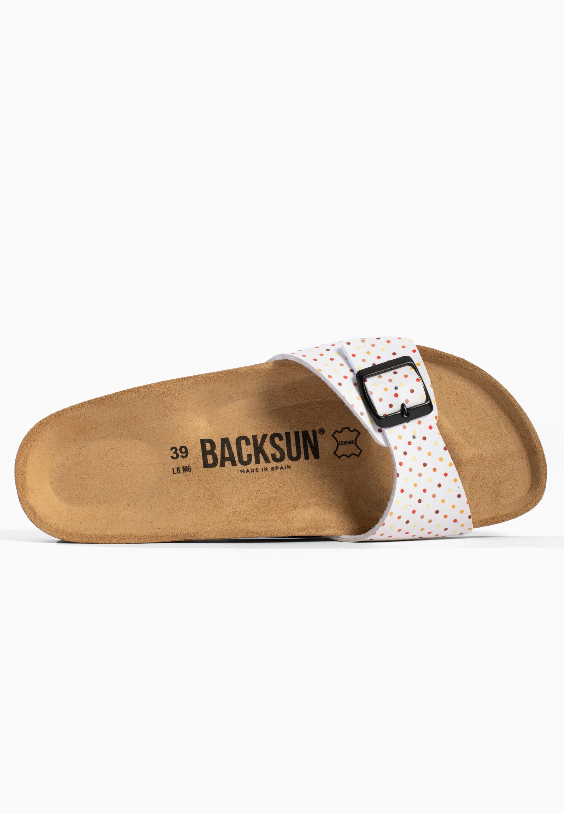 Sandales 1 Bride Paris Blanc et Multicolore