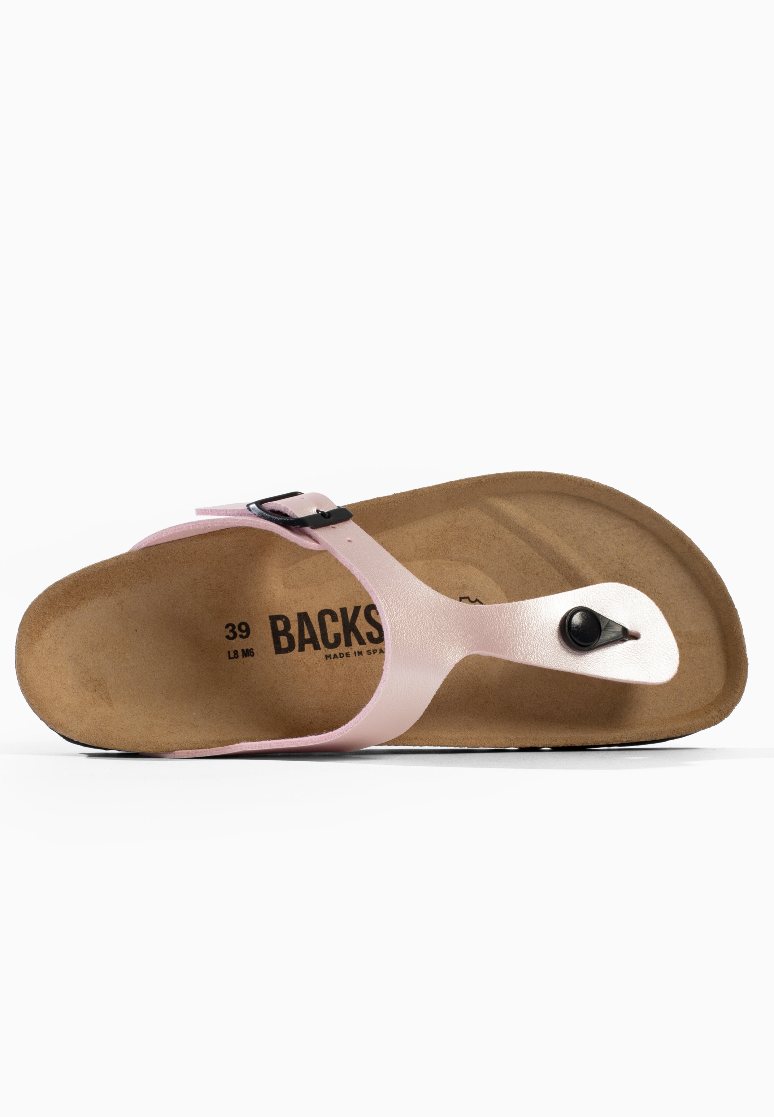 Sandales Singapore à entre-doigts Rose clair
