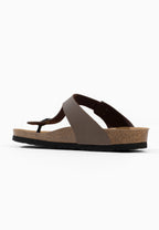 Singapore – Braune Zehentrenner-Sandalen