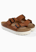 Sandales Dumai à plateforme Camel 100 % Cuir