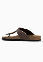 Singapore Brown Toe-Thong Sandals