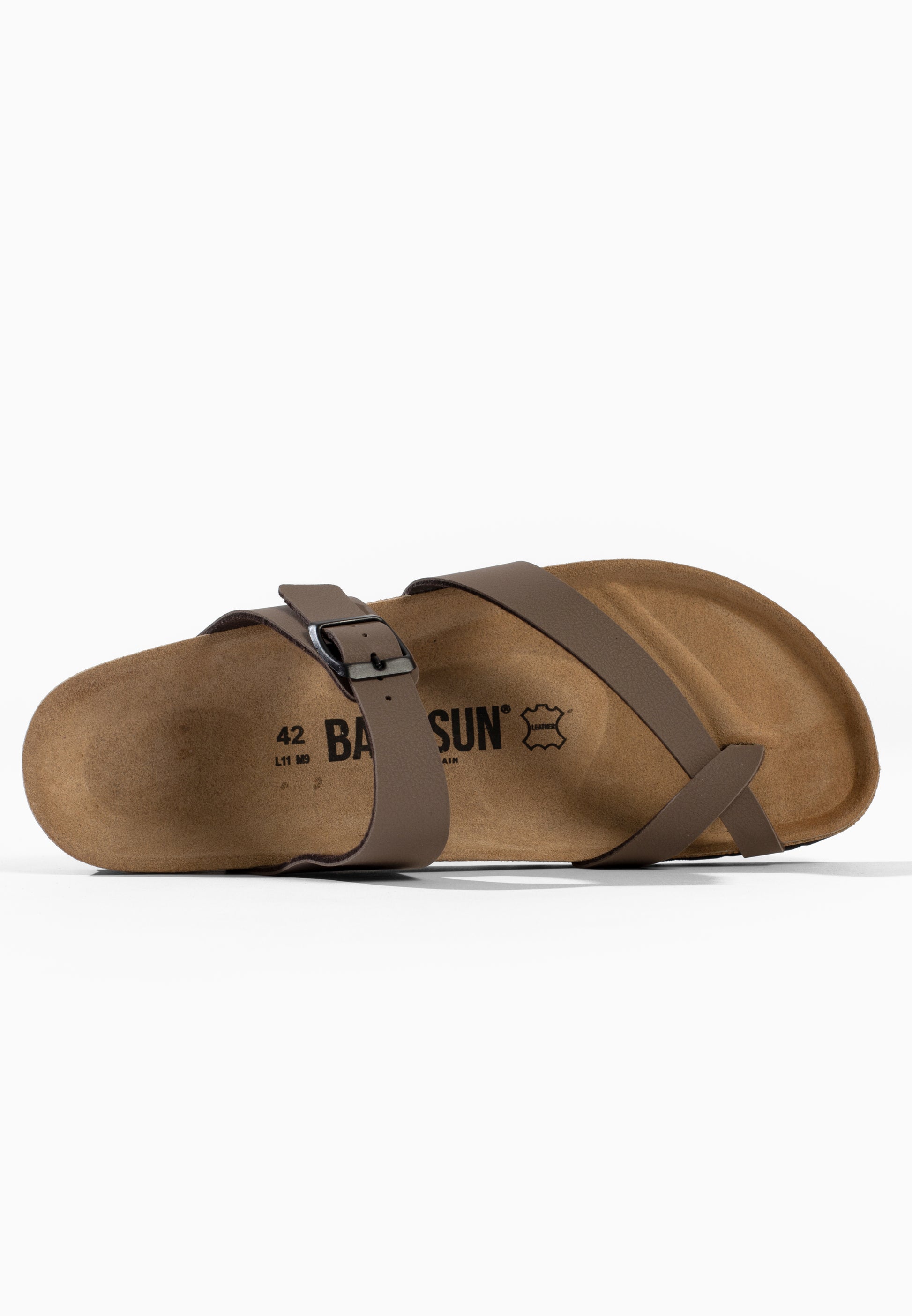Sandales à Entre-doigts Barcelone Marron