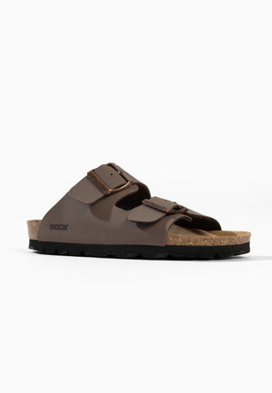 Brown Bali 2-Strap Sandals