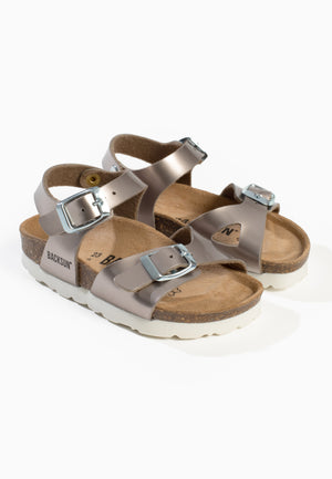 Tana Multi-Strap Rose Gold Sandals