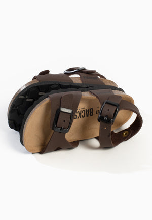 Tana Multi-Strap Brown Sandals