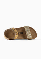 Shangri Gold Multi-Strap Sandals