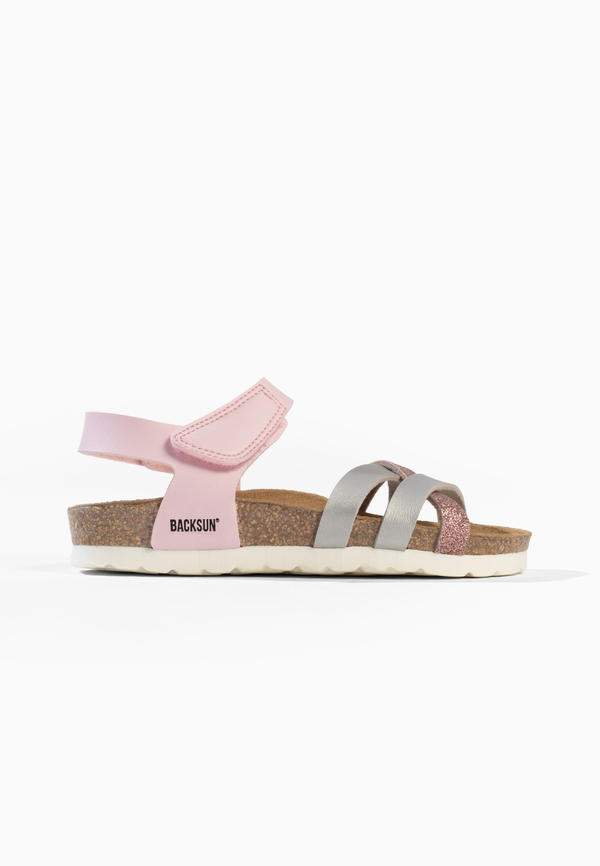 Sandales Multi-Brides Bogota Rose et Argent
