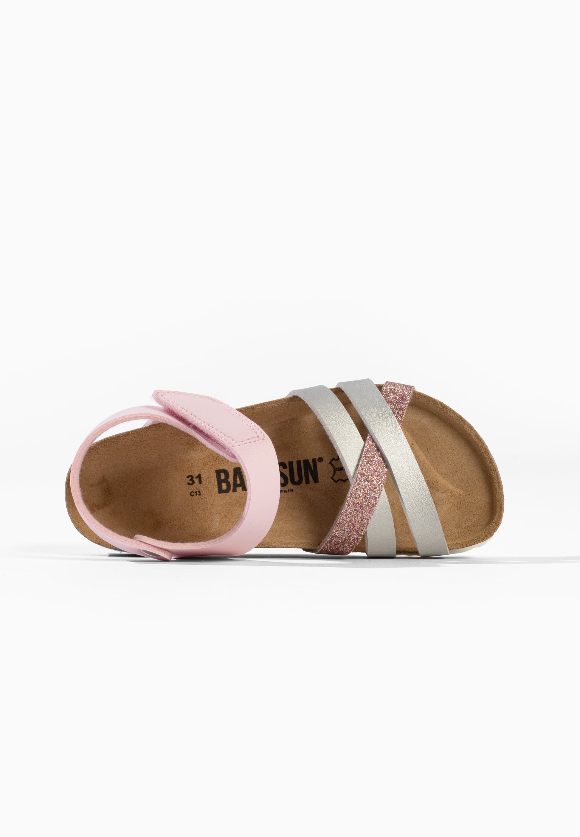 Sandales Multi-Brides Bogota Rose et Argent