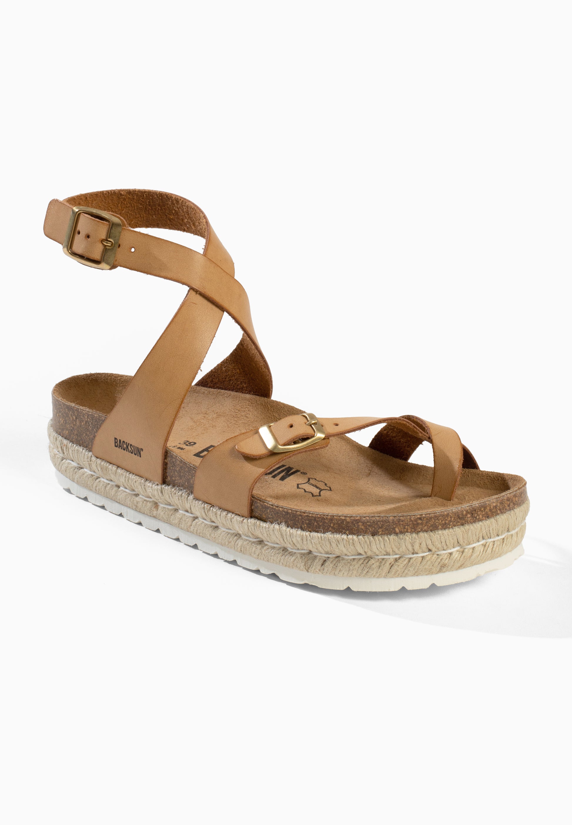 Dresden Beige Platform Sandals