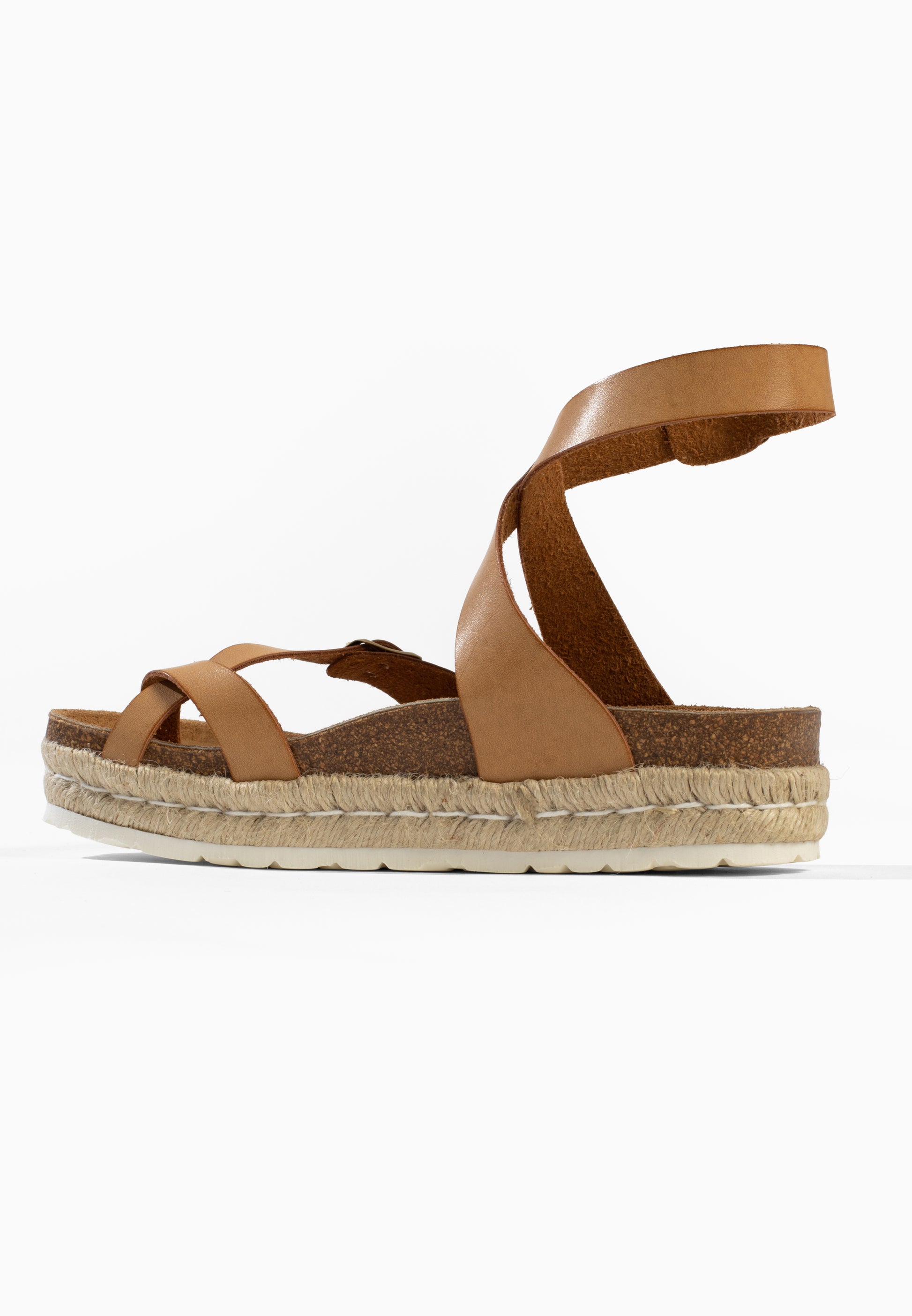 Dresden Beige Platform Sandals