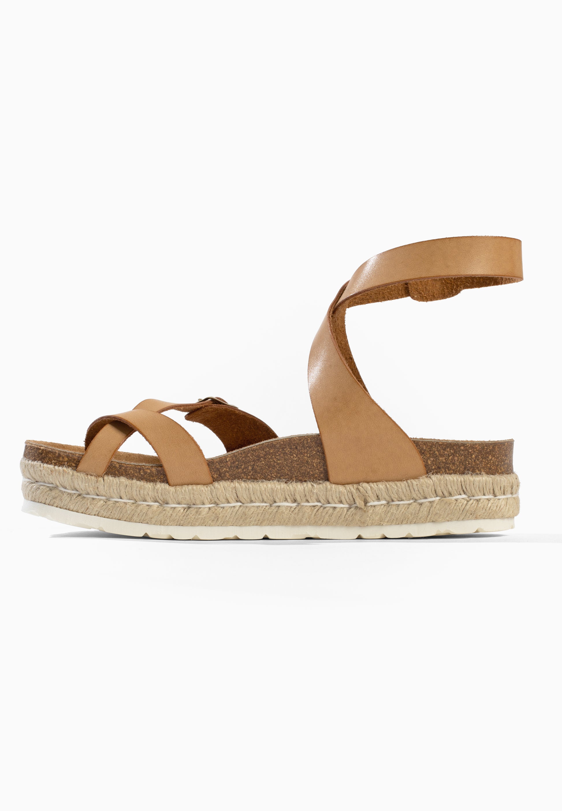 Dresden Beige Platform Sandals