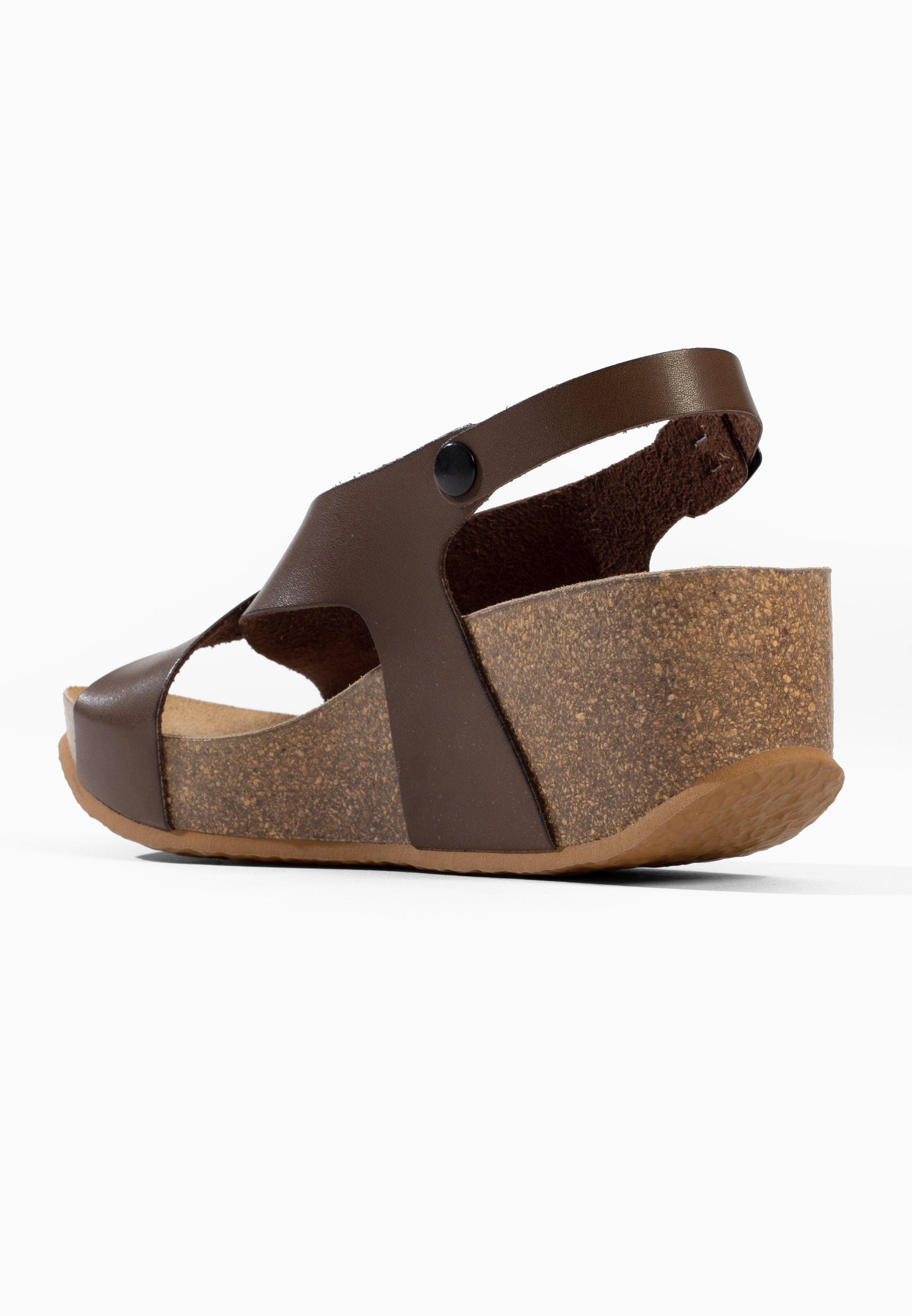 Sandales Compensées et Semi-compensées Melbourne Marron