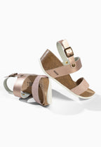 Sandales Compensées et Semi-compensées Cali Beige pailleté