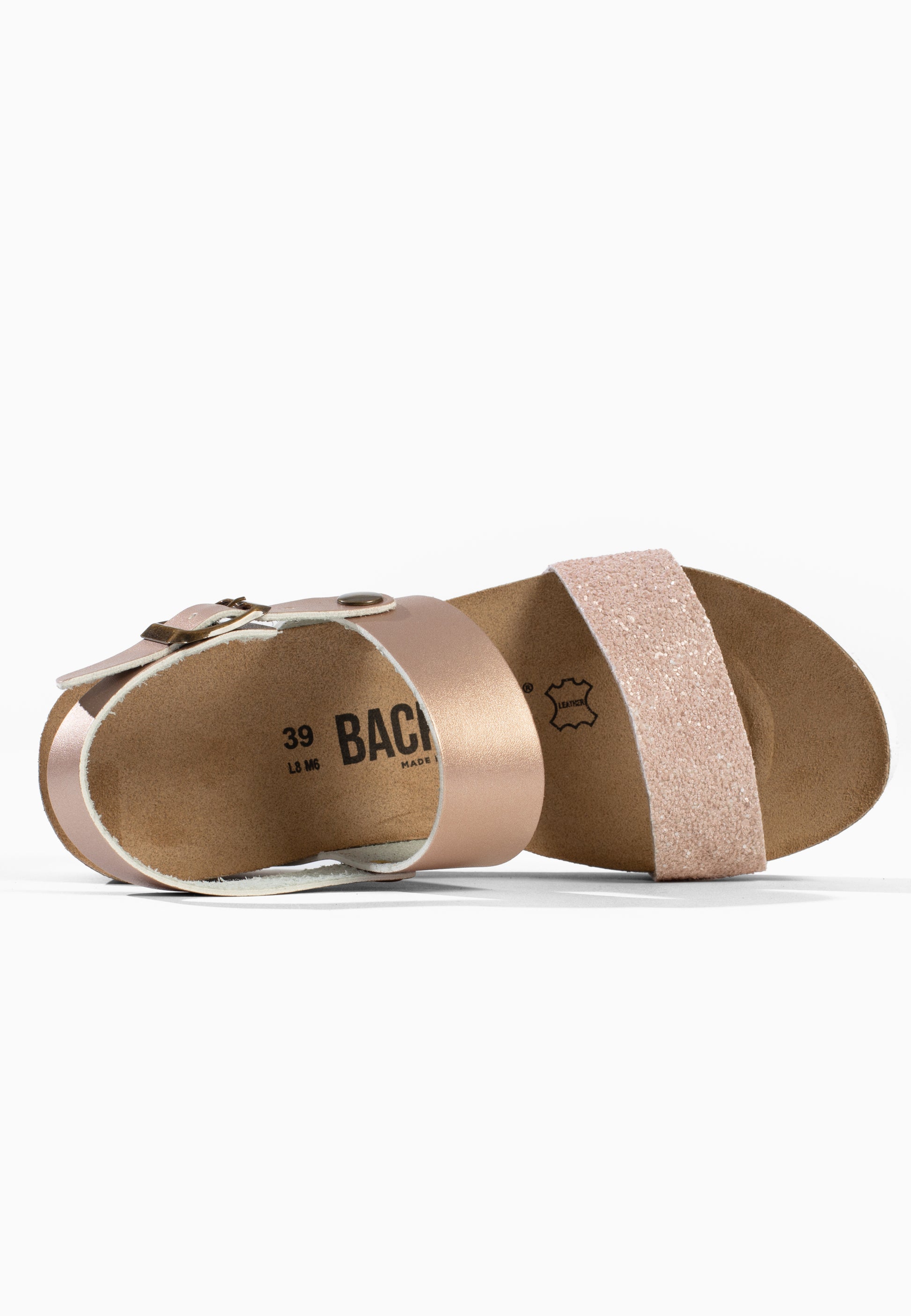 Sandales Compensées et Semi-compensées Cali Beige pailleté