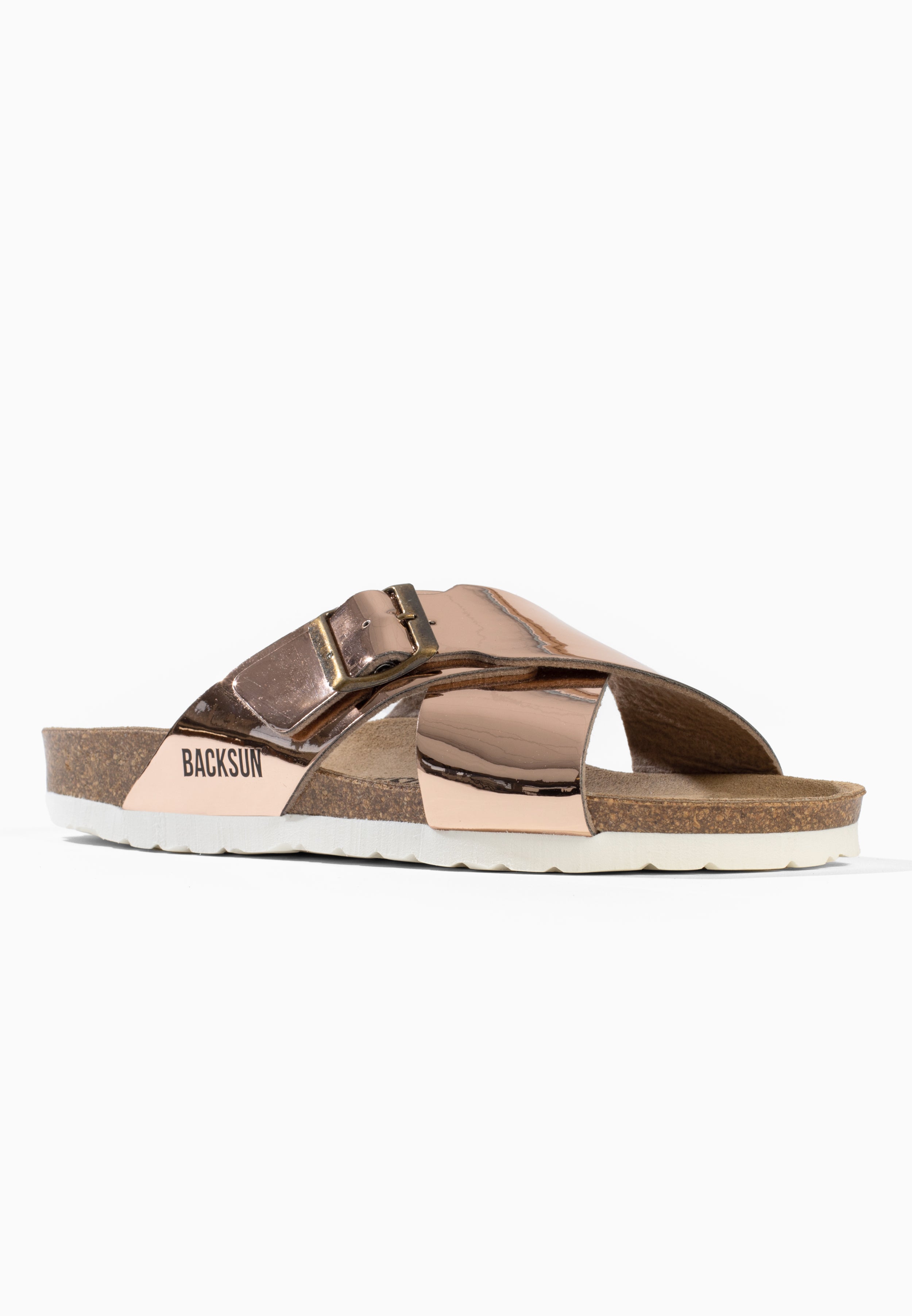 Sandales 2 Brides New York Rose Doré