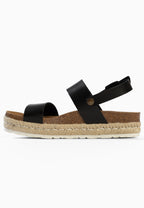 Diadema Black Platform Sandals