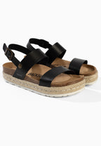 Diadema Black Platform Sandals