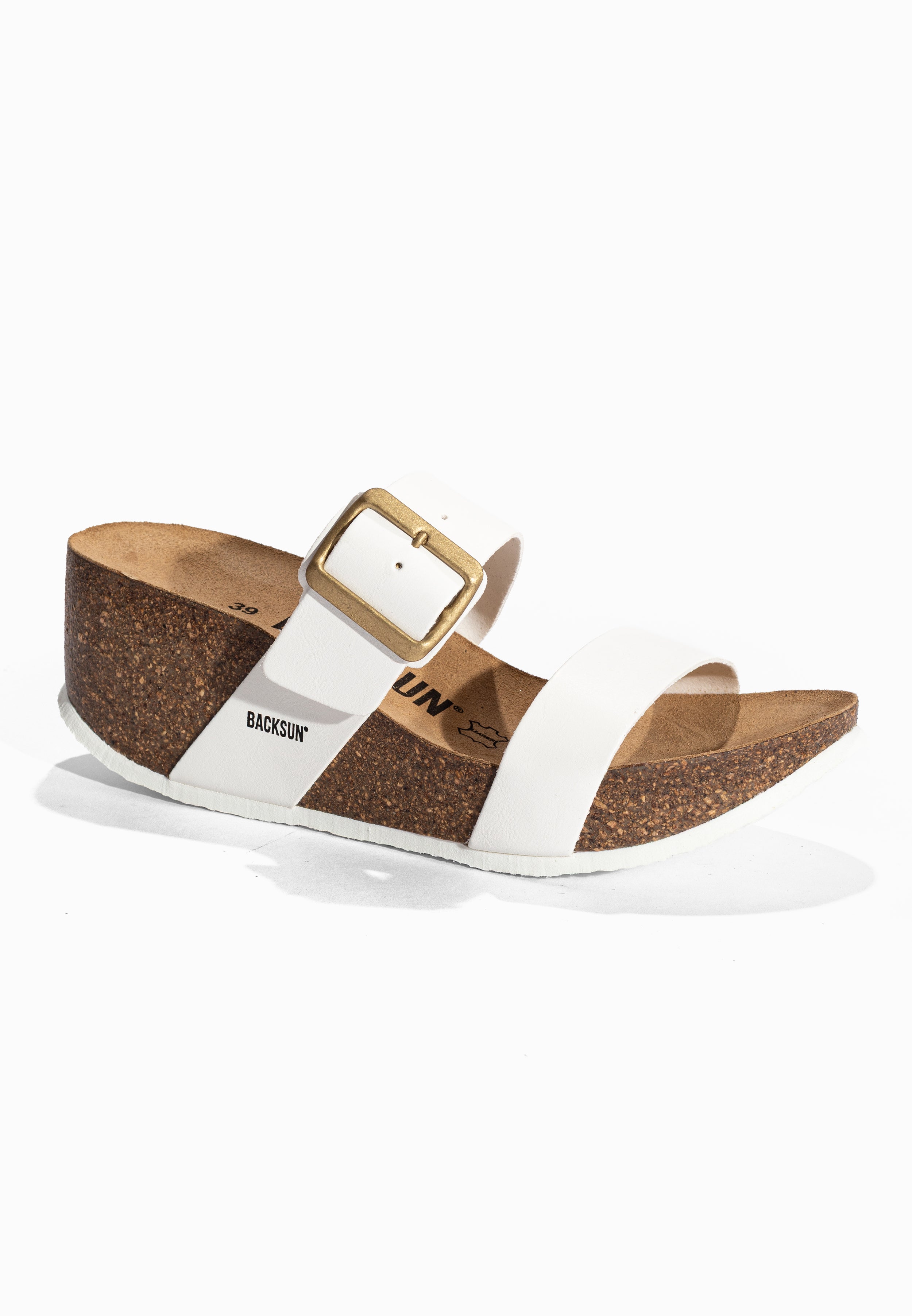 Juliaca White Wedge and Semi-Wedge Sandals