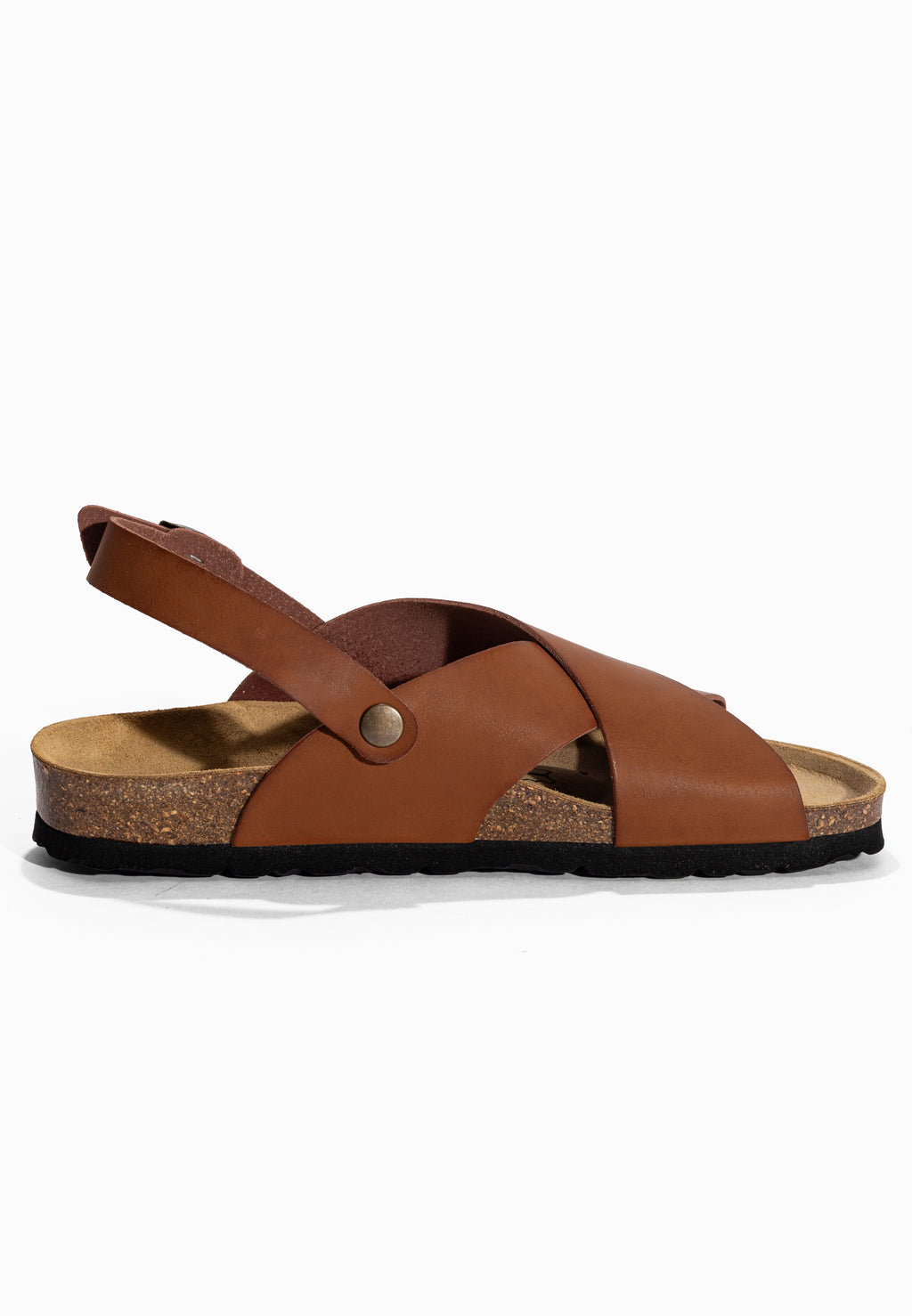 Manabi Sandalen mit mehreren Riemen, Hellbraun