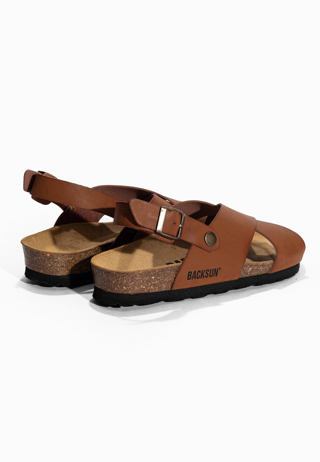 Manabi Sandalen mit mehreren Riemen, Hellbraun