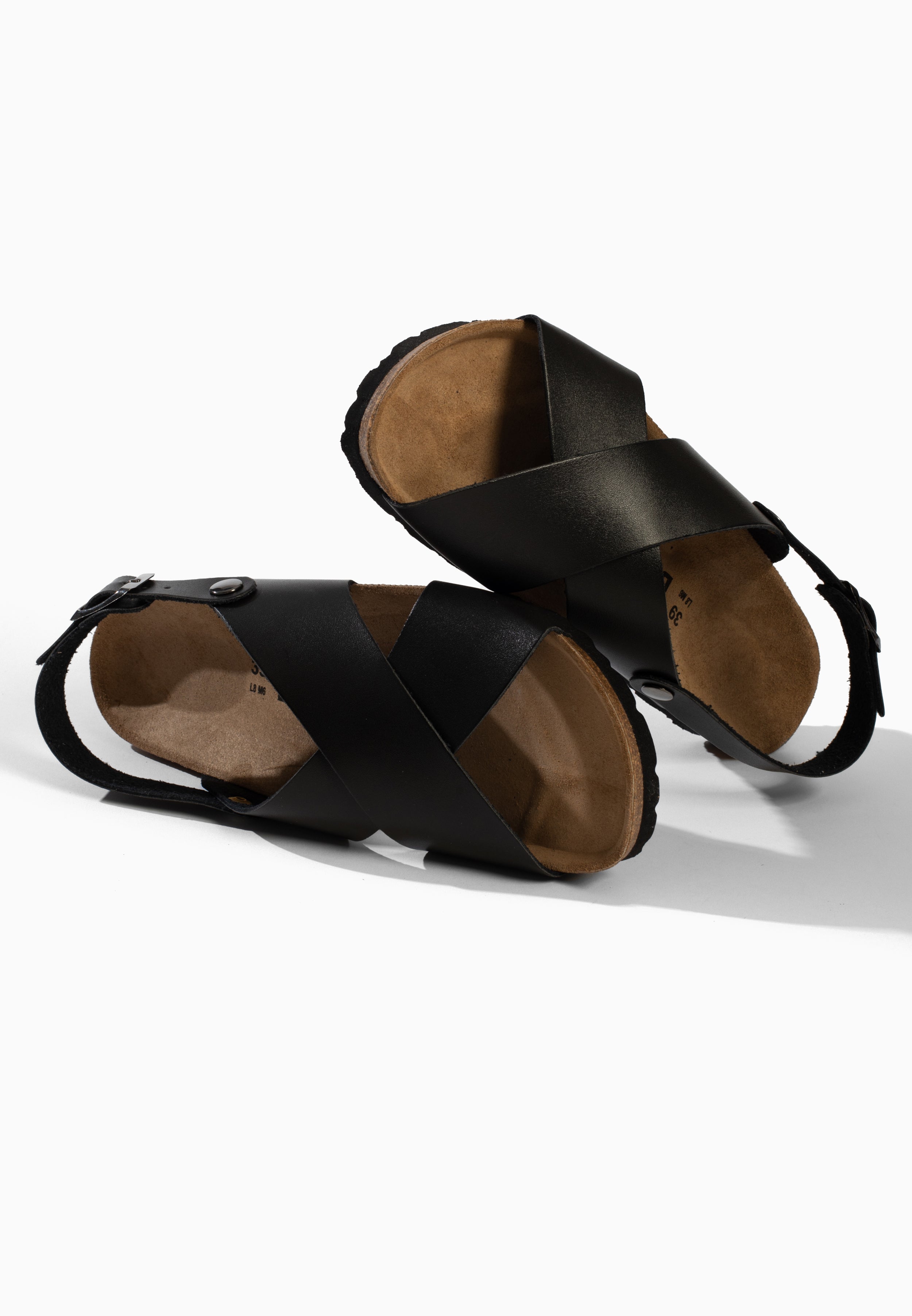 Sandales Manabi Multi-Brides Noir