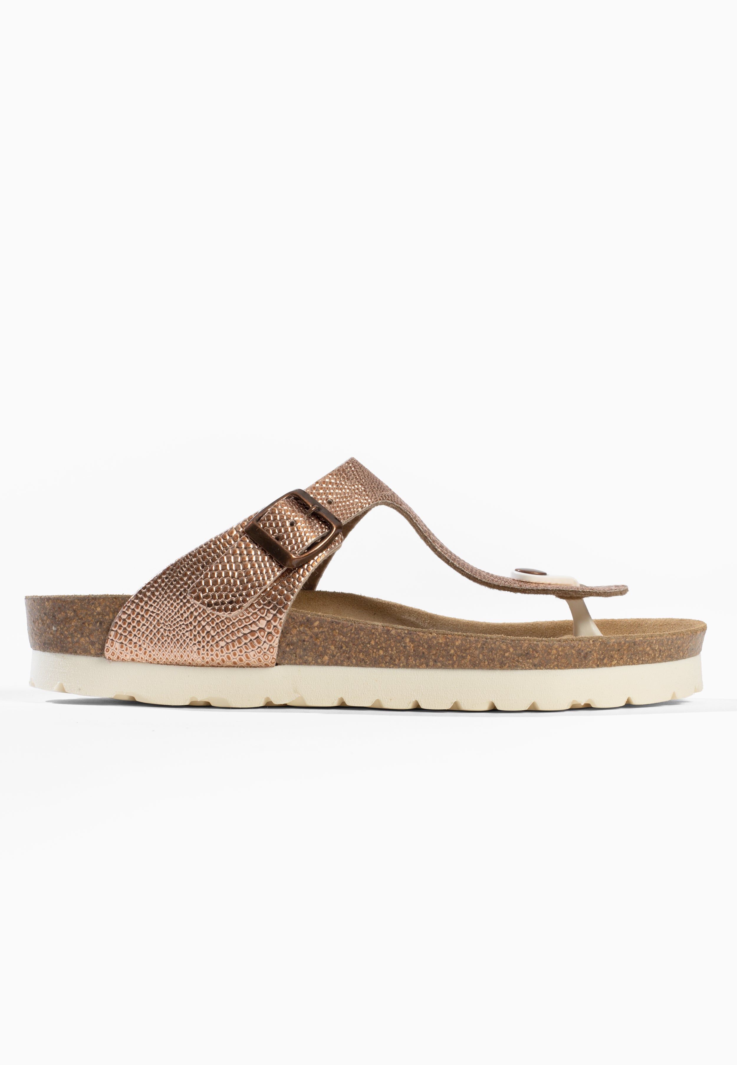 Sandales Singapore à entre-doigts Rose gold