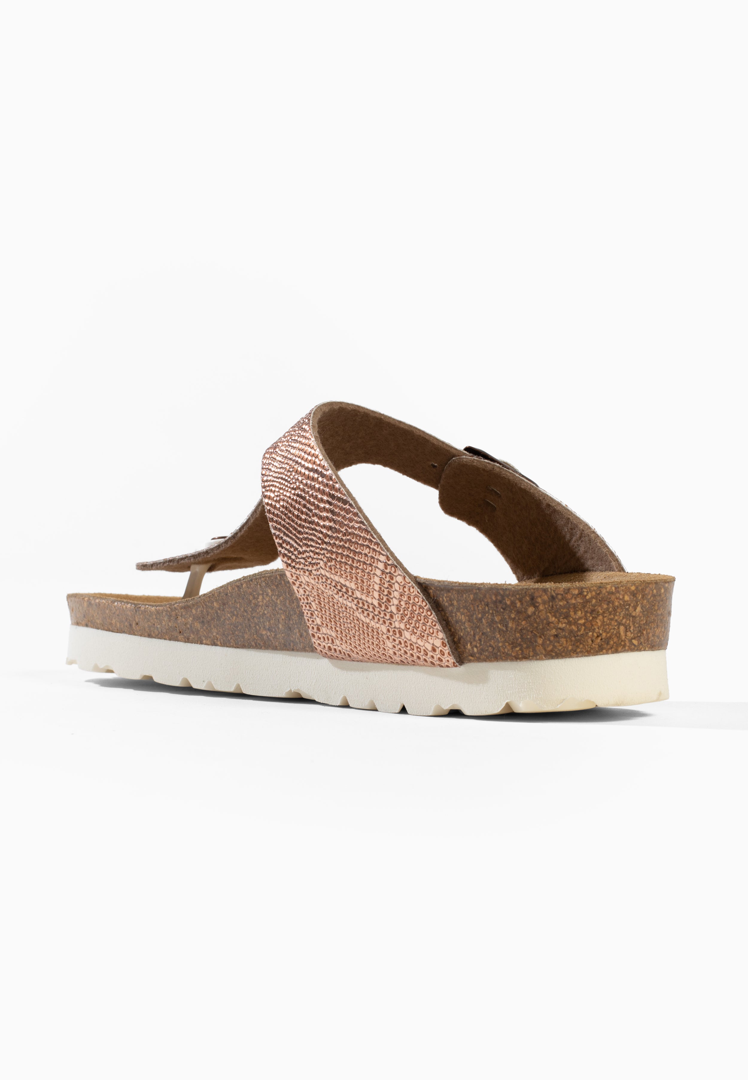 Sandales Singapore à entre-doigts Rose gold