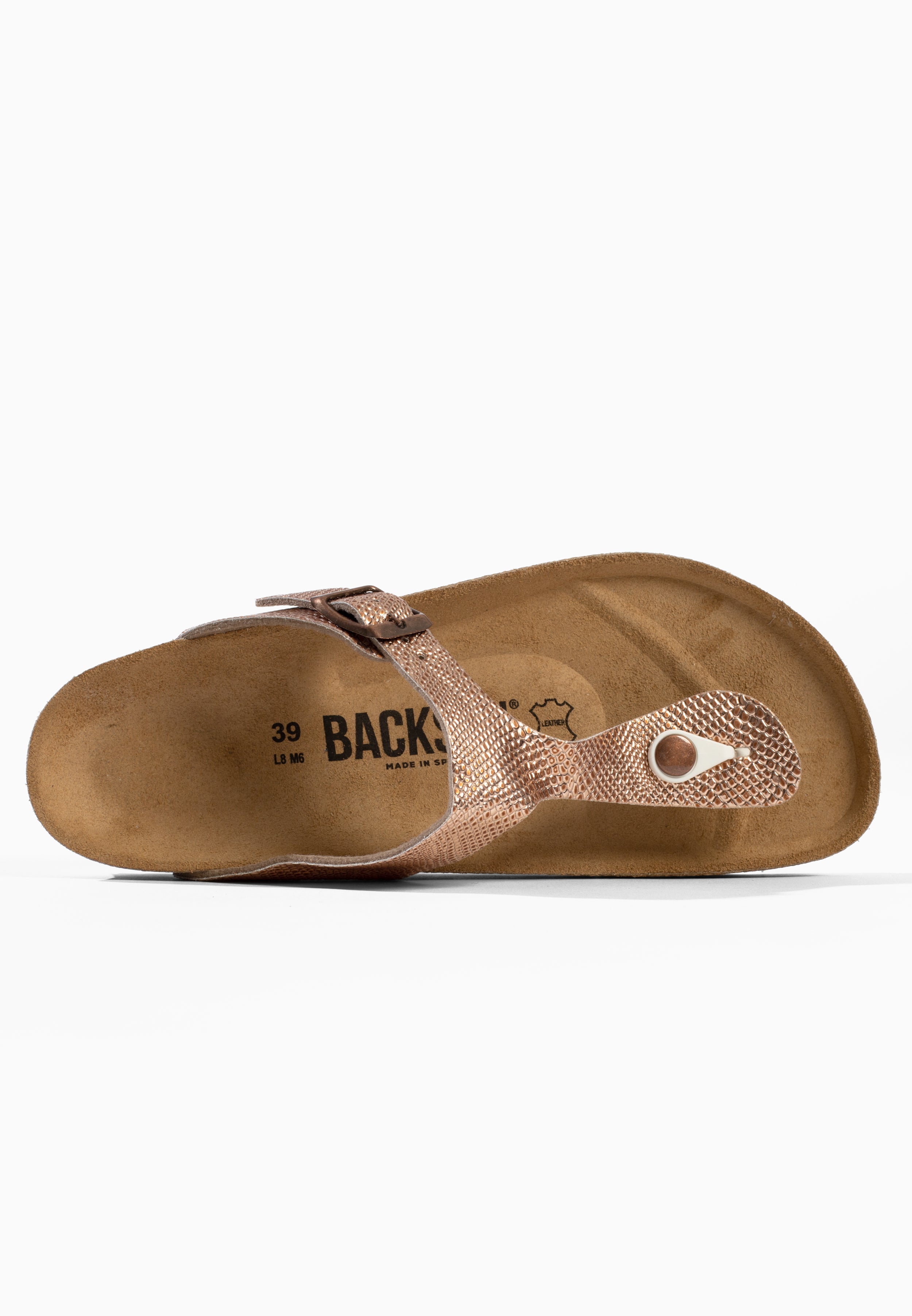 Sandales Singapore à entre-doigts Rose gold