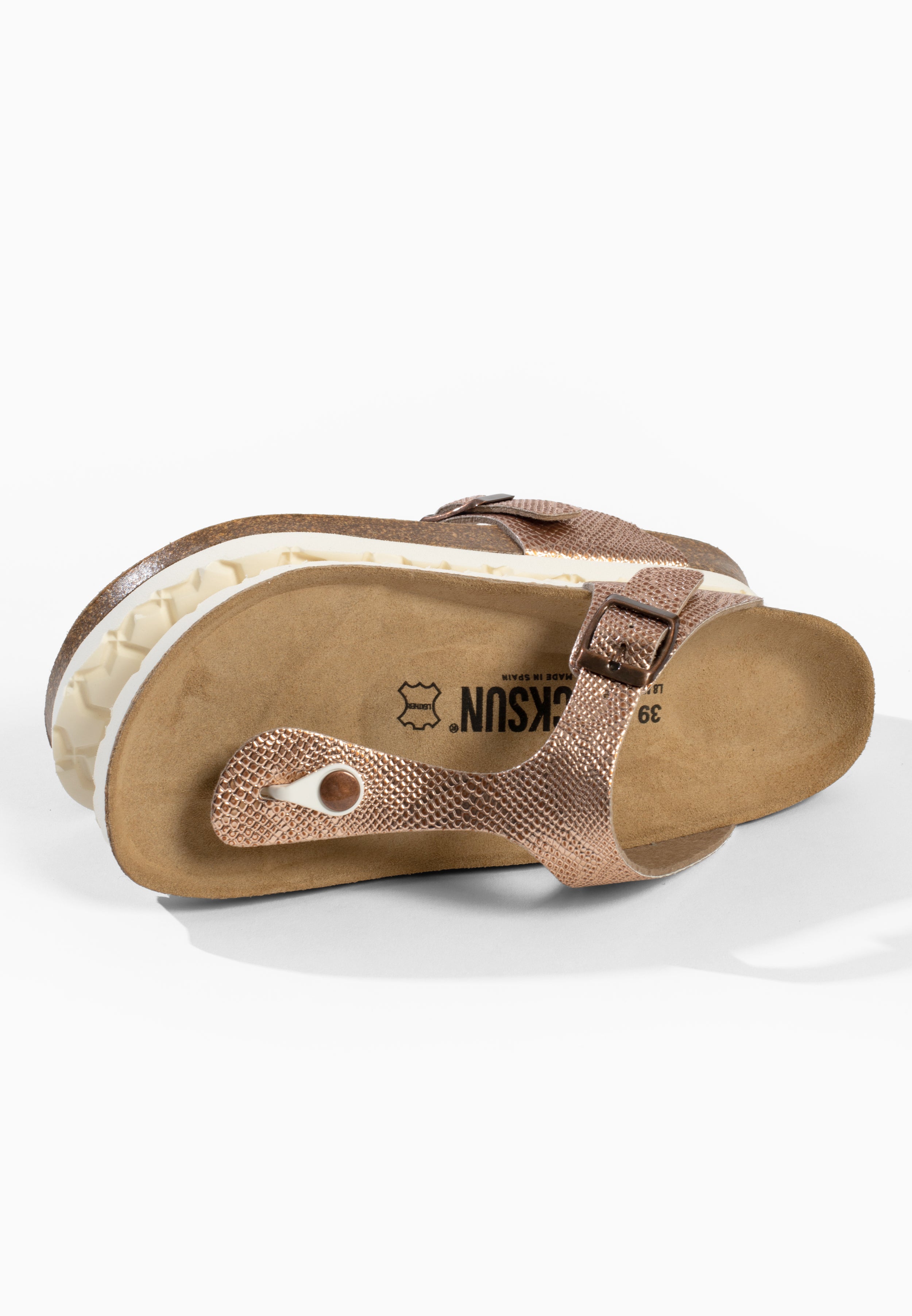 Sandales Singapore à entre-doigts Rose gold