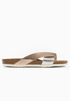 Sandales 2 Brides Tingo Rose gold et Argent