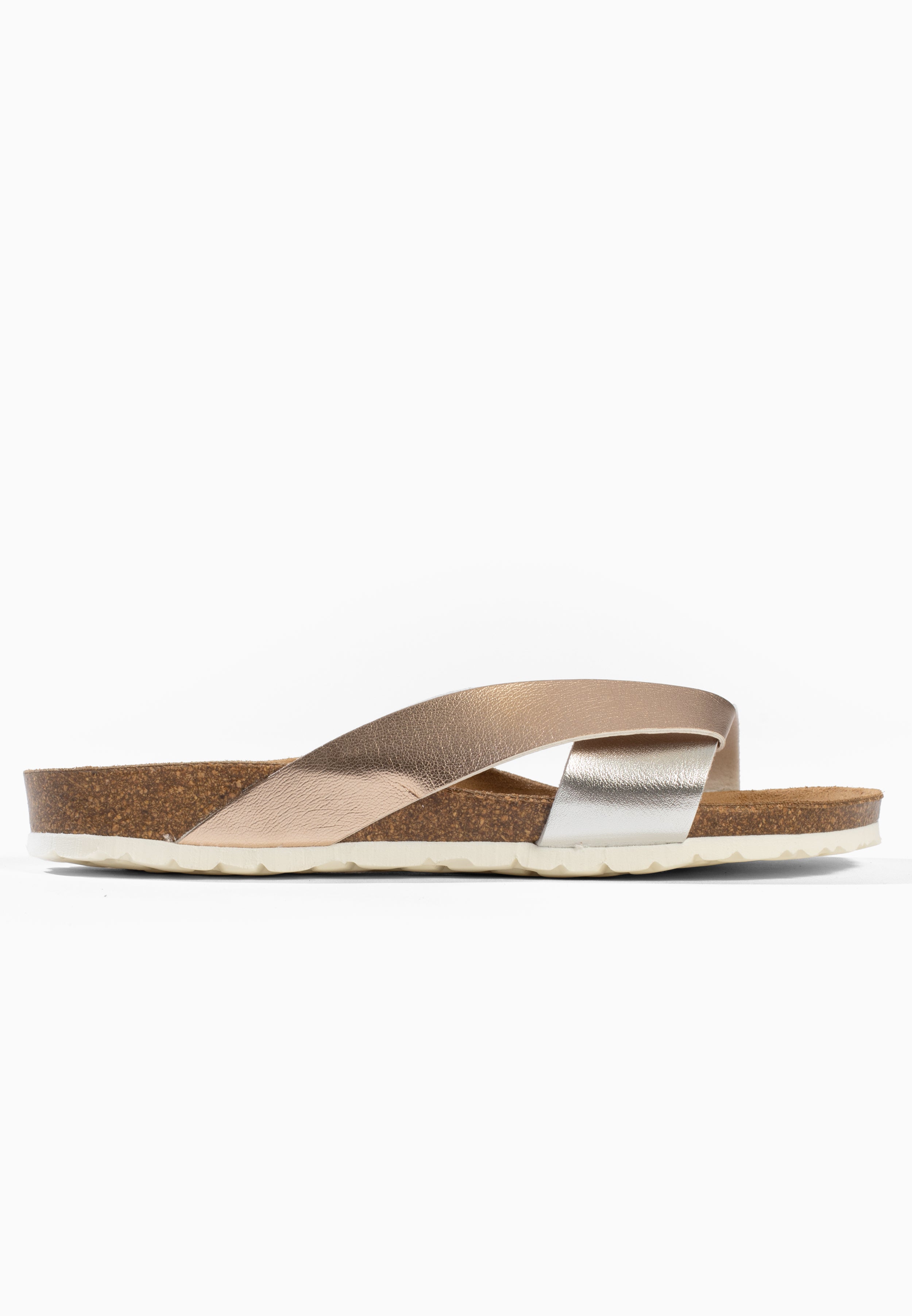 Sandales 2 Brides Tingo Rose gold et Argent