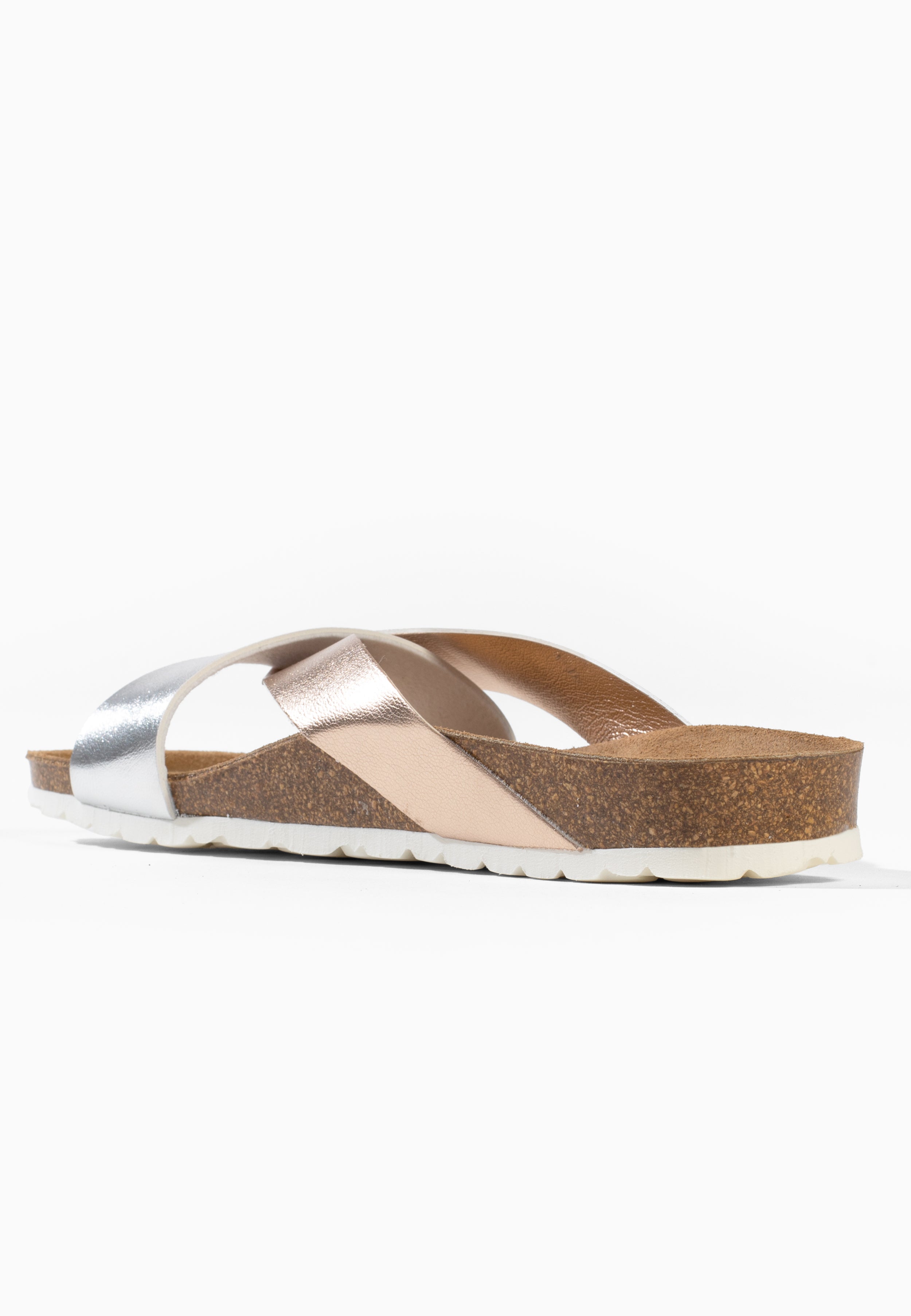 Sandales 2 Brides Tingo Rose gold et Argent