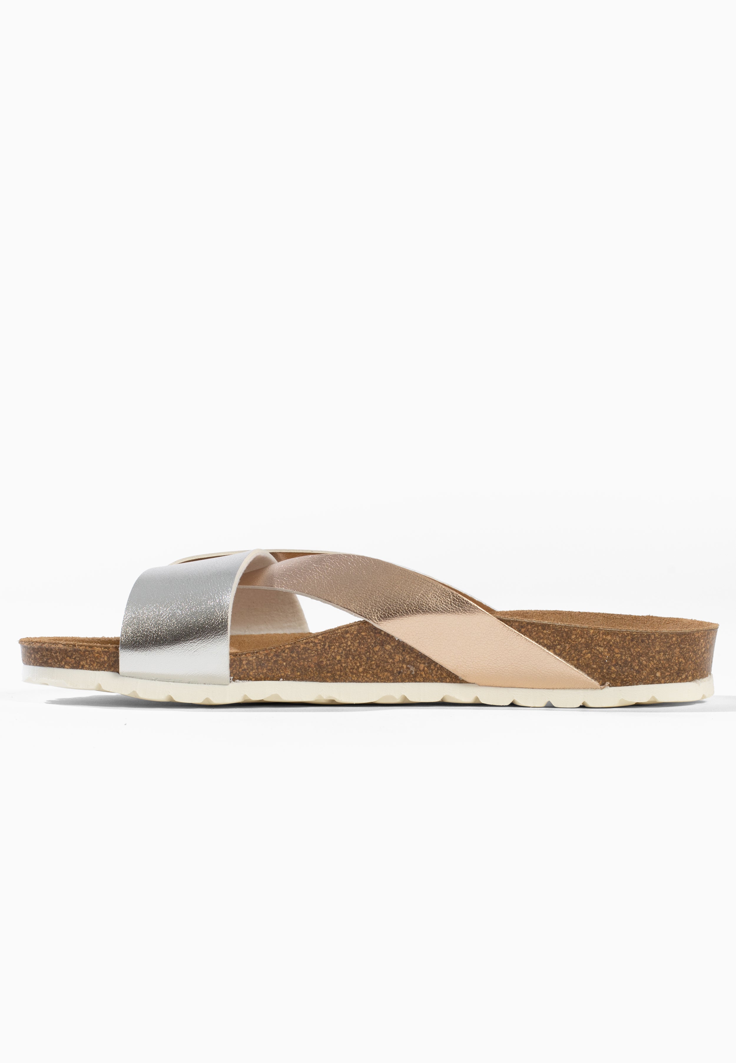 Sandales 2 Brides Tingo Rose gold et Argent