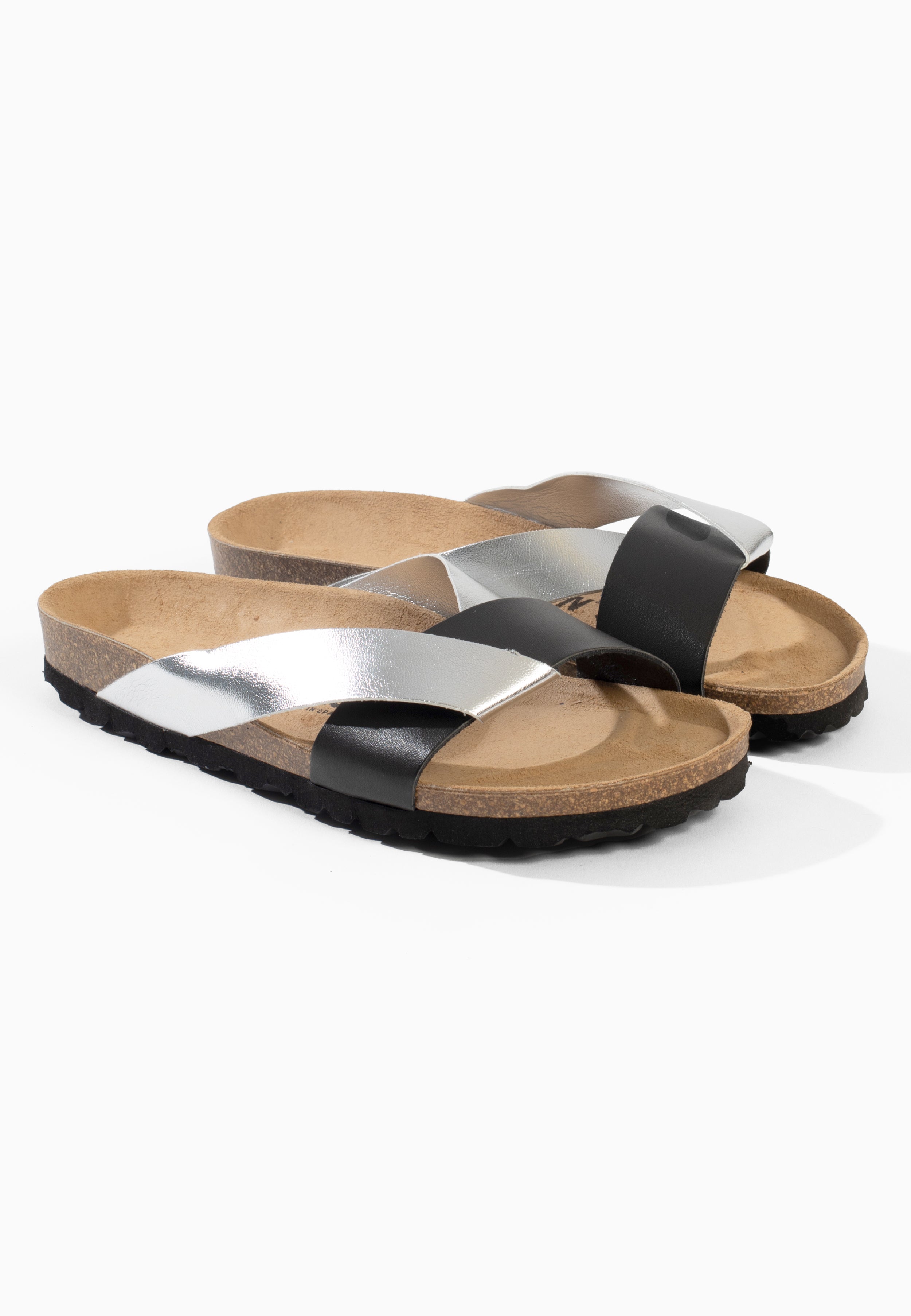 Sandales Tingo Multi-Brides Noir et argent