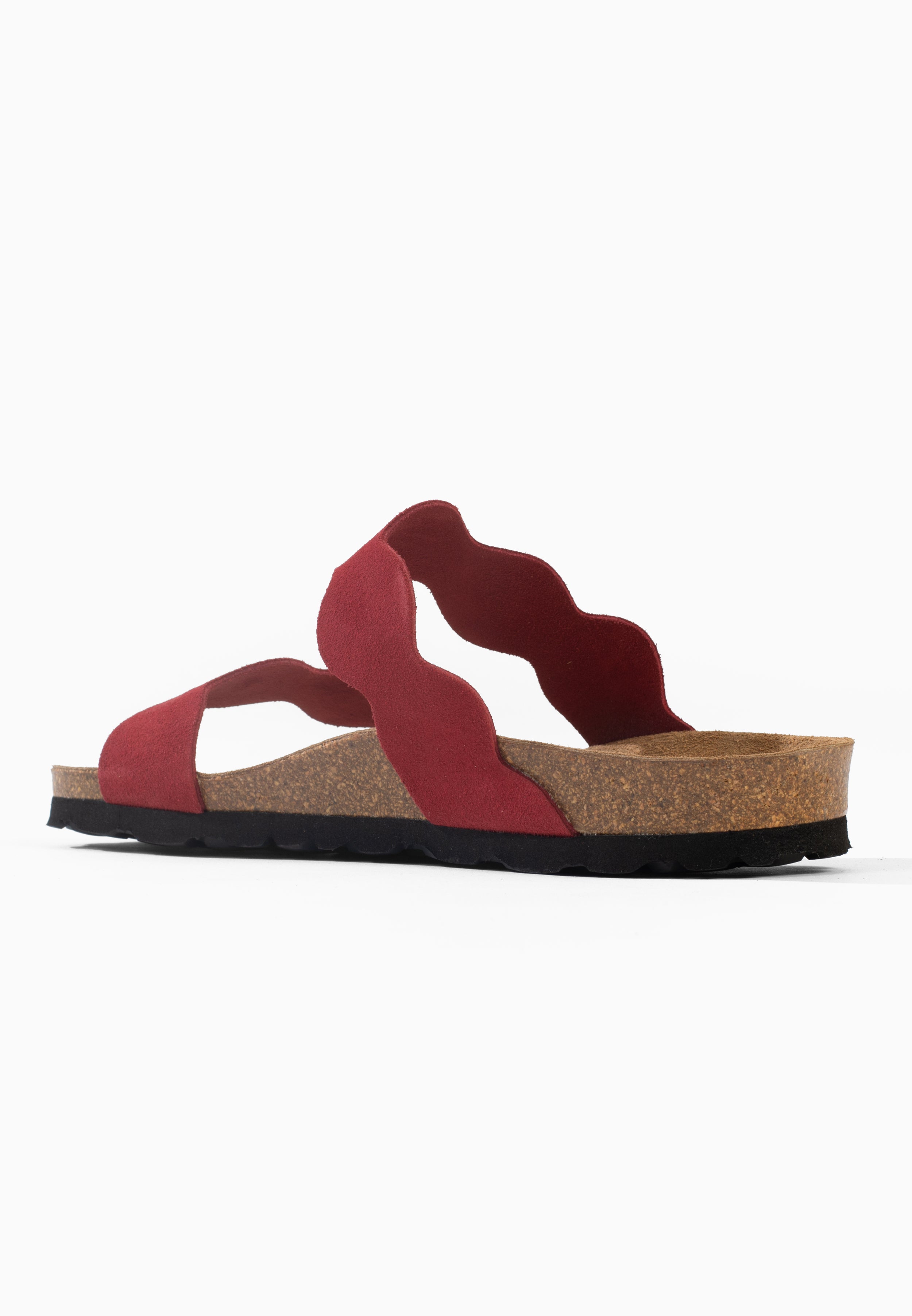 Sandales 2 Brides Sechura Rouge en Cuir
