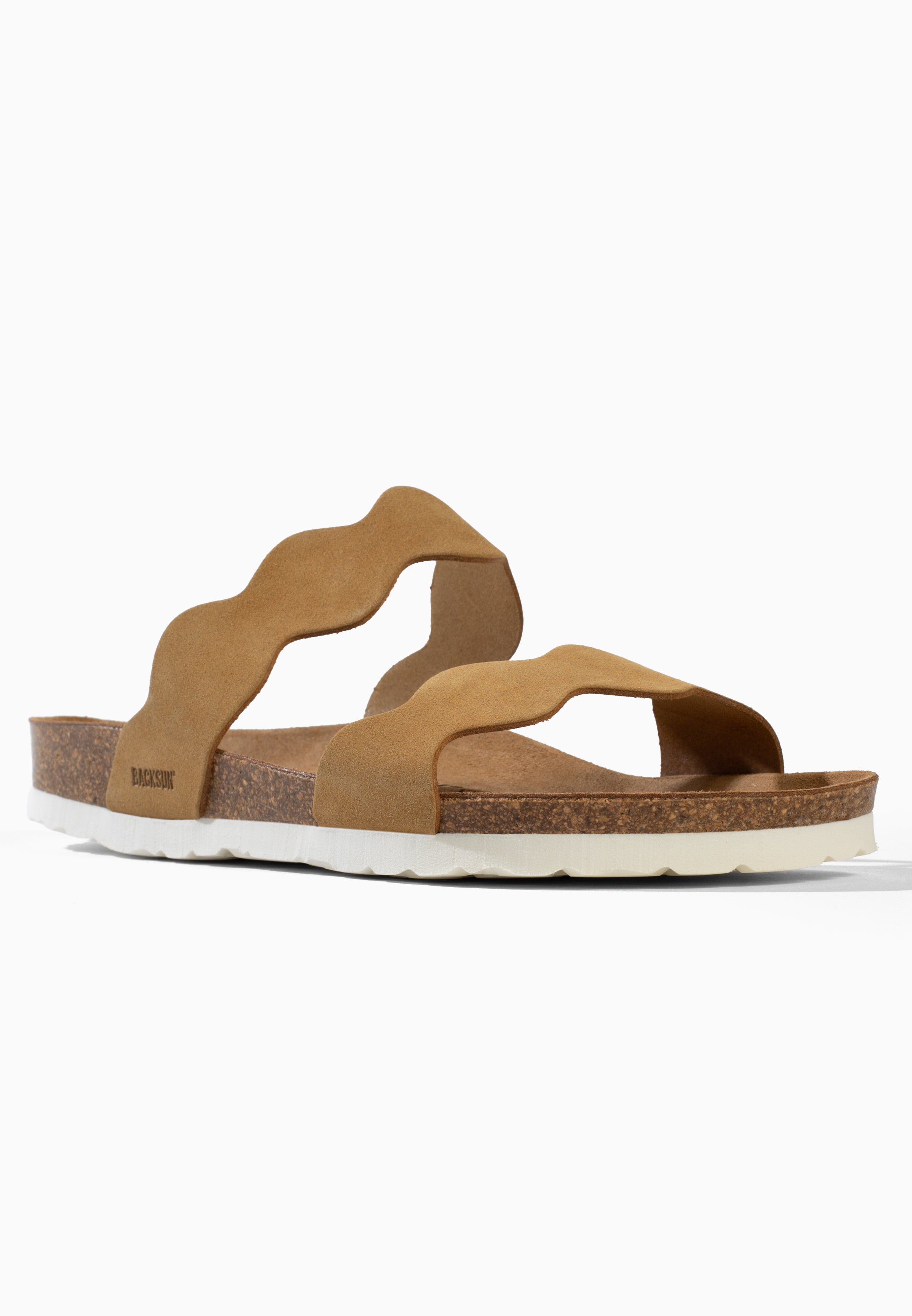 Sandales Sechura 2 Brides Camel 100 % Cuir
