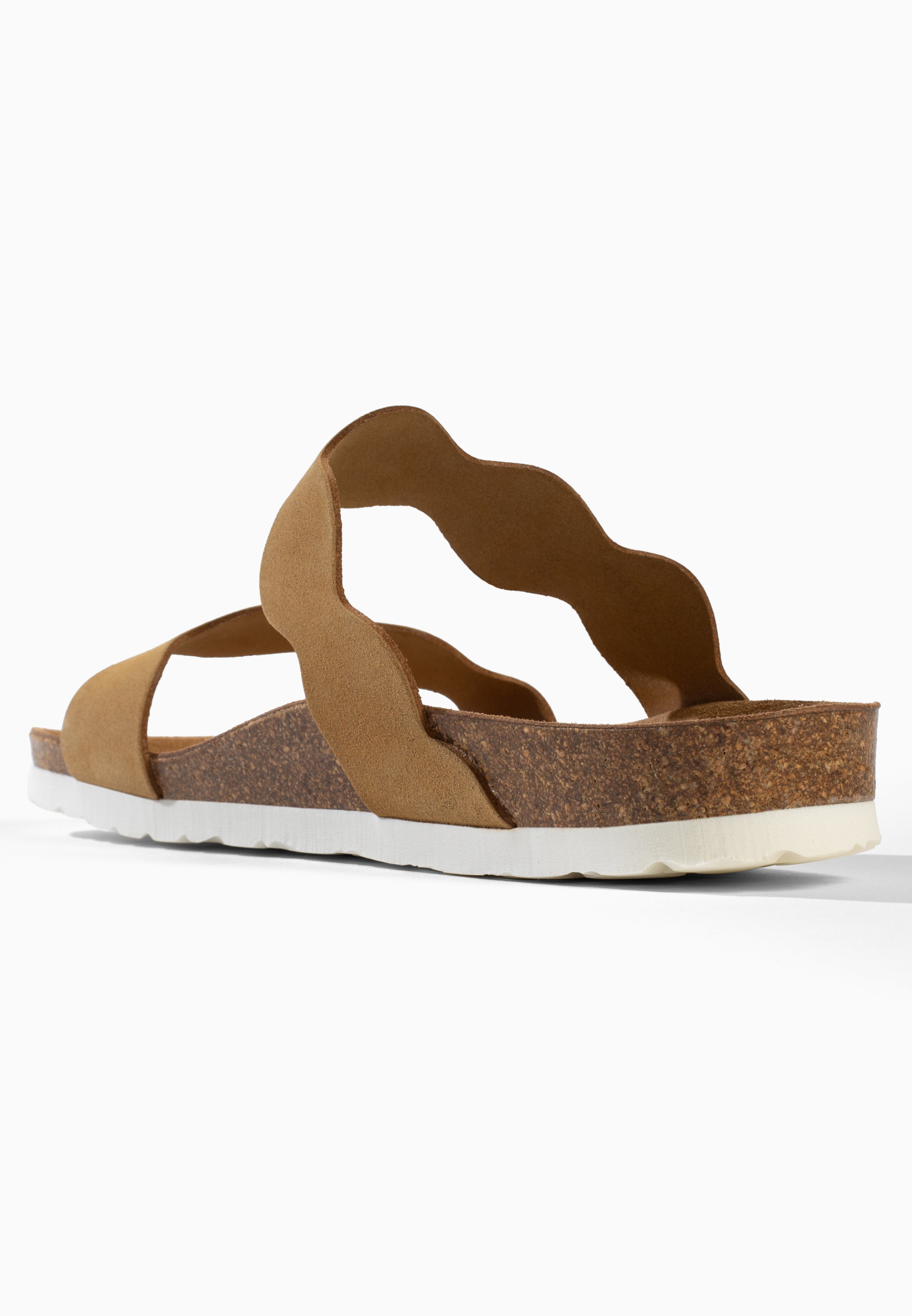 Sandales Sechura 2 Brides Camel 100 % Cuir