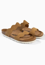 Sandales Sechura 2 Brides Camel 100 % Cuir
